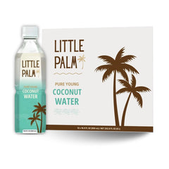 Little Palm - Pure Coconut Water, Made from Young Coconuts, No Sugar Added, Non-GMO, Natural Hydration, Electrolytes, 16.9 fl oz, Packaging May Vary (12-Pack, Original)