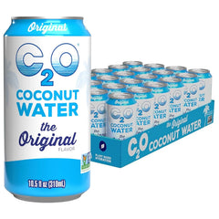 C2O Pure Coconut Water, 100% All Natural Electrolyte Drink - Healthy Alternative to, Soda, Coffee, and Sports Drink - Non-GMO, Gluten Free – 10.5 Fluid Ounce (Pack of 24)