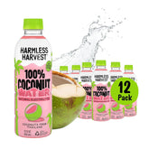 Harmless Harvest 100% Coconut Water, Vegan & Non-GMO, 12 Fl Oz, 12 Pack | Natural Electrolyte Hydration, No Sugar Added