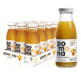 Pomona Organic Apricot Juice, Cold Pressed USDA Organic Juices, 100% Apricots, No Added Sugar, Not From Concentrate, Vegan, Kosher, Non GMO, Pasteurized, 8.4 oz Glass Bottles (Pack of 12)(Packaging May Vary)
