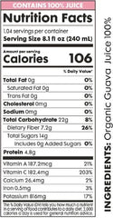 Pomona Organic Juices Pure Pink Guava Juice, 8.4 Ounce Bottle (Pack of 12), Cold Pressed Organic Juice, Non-GMO, No Sugar Added, Not from Concentrate, Gluten Free, Kosher Certified, Preservative Free