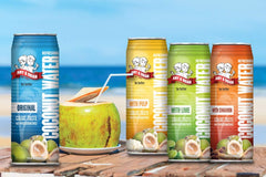 Amy & Brian Pure Coconut Water with Lime, Non-GMO, No Sugar Added, Refreshing and Hydrating Real Coconut Water, 17.5 Fl Oz (Pack of 12)