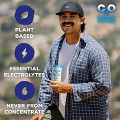 C2O Pure Coconut Water, 100% All Natural Electrolyte Drink - Healthy Alternative to, Soda, Coffee, and Sports Drink - Non-GMO, Gluten Free – 10.5 Fluid Ounce (Pack of 24)