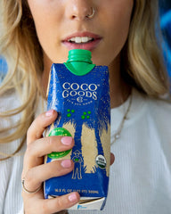 CocoGoodsCo 100% Organic Coconut Water, Single-Origin, One Ingredient, Zero Added Sugar, Non-GMO, Never from Concentrate, Electrolytes 16.9 fl. oz (12 Pack)