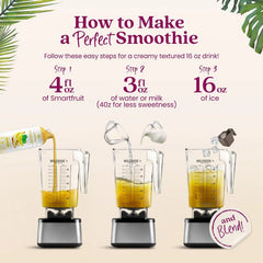 Smartfruit Sunny Banana + Oat Fiber – 100% Real Fruit Purée with Banana, Apple & Pineapple – Great for Smoothies, Juice, Yogurt, Cocktails, Teas & More – High in Vitamin A – 48oz