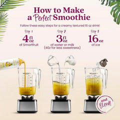 Smartfruit Aloha Pineapple + Prebiotic – 100% Real Fruit Purée with Pineapple, Banana, Apple & Coconut – Great for Smoothies, Juice, Yogurt, Cocktails, Teas – High in Vitamin A – 2-Pk, 48oz Each
