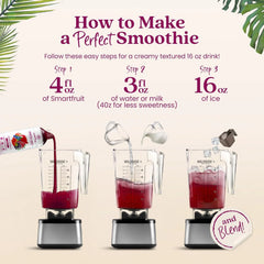 Smartfruit Superfruit All-Stars + Energy – 100% Real Fruit Purée with Blueberry, Pomegranate, Acai & Goji Berries – Great for Smoothies, Juice, Yogurt, Cocktails, Teas & More – 48oz