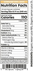 Pomona Organic Juices Pure Melon Juice, Cold Pressed Organic Juice, Non-GMO, No Sugar Added, Not from Concentrate, Gluten Free, Kosher Certified, Preservative Free, 8.4 Ounce (Pack of 12)