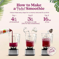 Smartfruit Summer Strawberry + Antioxidants – 100% Real Fruit Purée with Strawberries, Apple & Pineapple – Great for Smoothies, Juice, Yogurt, Cocktails, Teas & More – 48oz