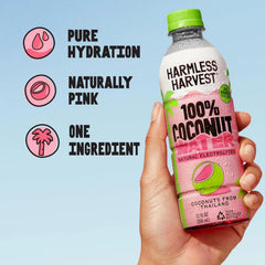 Harmless Harvest 100% Coconut Water, Vegan & Non-GMO, 12 Fl Oz, 12 Pack | Natural Electrolyte Hydration, No Sugar Added