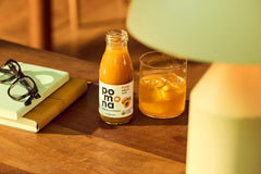 Pomona Organic Apricot Juice, Cold Pressed USDA Organic Juices, 100% Apricots, No Added Sugar, Not From Concentrate, Vegan, Kosher, Non GMO, Pasteurized, 8.4 oz Glass Bottles (Pack of 12)(Packaging May Vary)